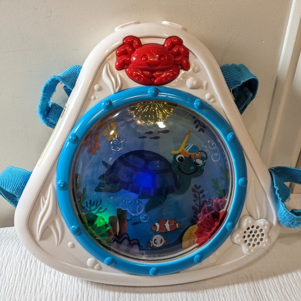 Baby Einstein Sea Dreams Crib Soother Neptune Turtle Musical Lights‎ triangle